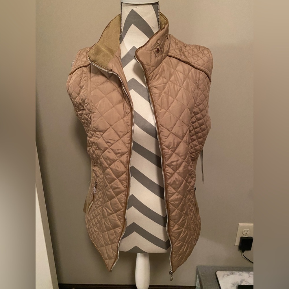 YMI Quilted Beige Vest